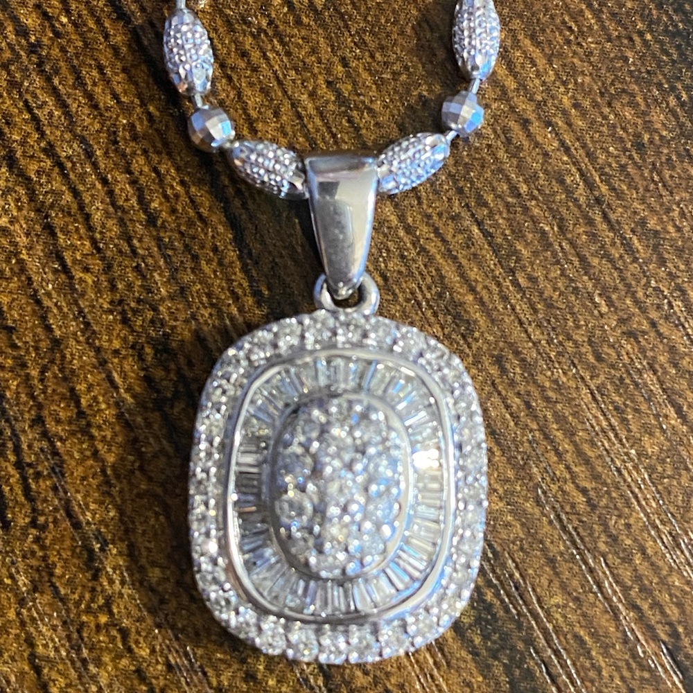 Diamond 14K White Gold necklace